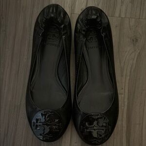 Tory Burch Black Ballet Flats